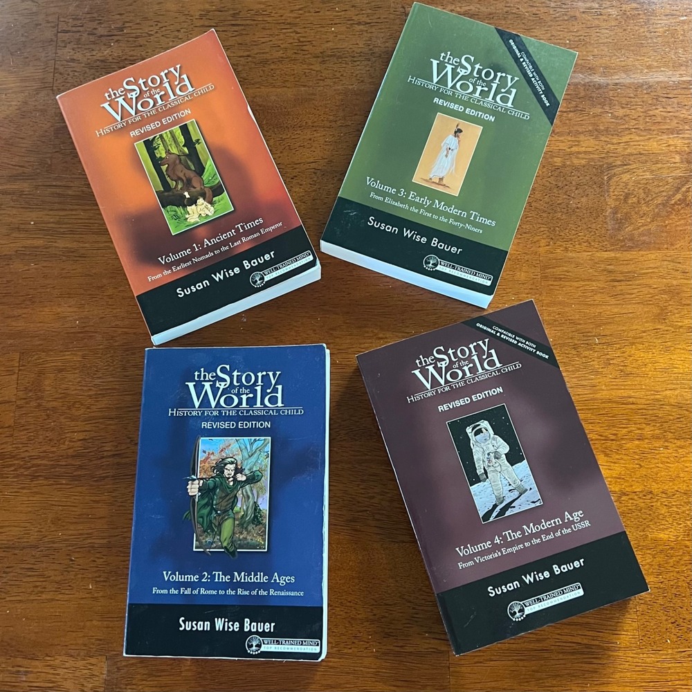 The Story of the World Volumes 1-4 Revised Edition‎ Susan Wise Bauer History Set